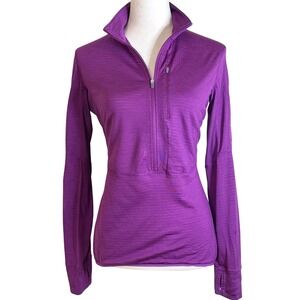Icebreaker Womens Descender Merino Blend Half Zip Base Layer M Athleisure Hiking